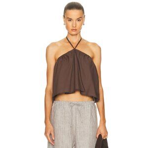 Deiji Studios Napkin Top in Chocolate Brown